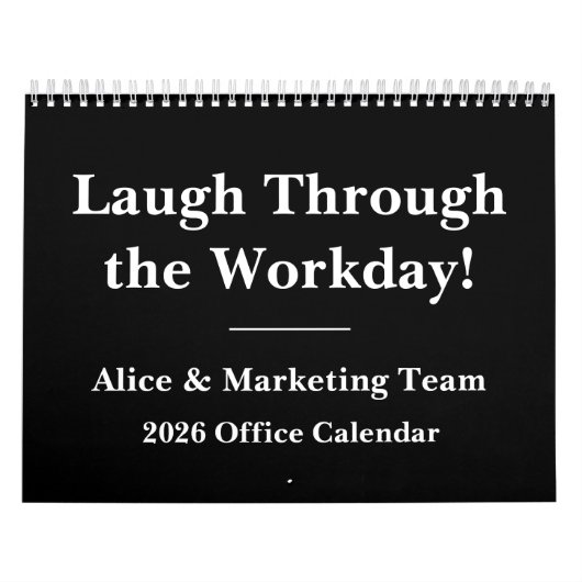 Calendrier 2026 Work Humor Wall Calendar (Protection)