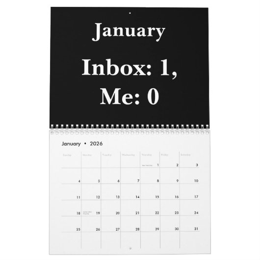 Calendrier 2026 Work Humor Wall Calendar (Jan 2026)