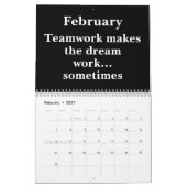 Calendrier 2026 Work Humor Wall Calendar (Feb 2027)