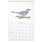 Calendrier 2026Jardin Oiseaux d'aquarelle (Mar 2027)