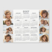 Calendrier 2027 - 8 Photos - Magnet Basic Grey Bla (Devant)