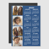 Calendrier 2027 avec carte magnétique de collage d (Devant / Derrière)