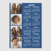 Calendrier 2027 avec carte magnétique de collage d (Devant)