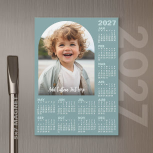 Calendrier 2027 avec photo - Carte magnétique de l