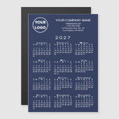 Calendrier 2027 Carte Magnétique Texte Logo Entrep (Devant / Derrière)