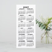 Calendrier 2027 - Carte minimaliste moderne (Debout devant)