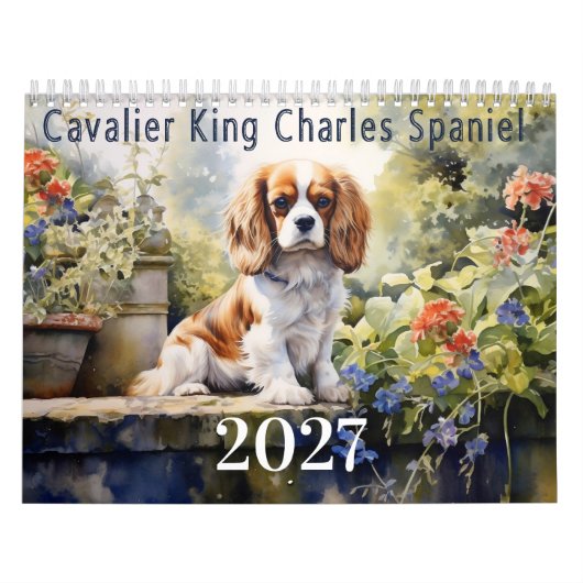 Calendrier 2027 Cavalier King Charles Spaniel (Protection)