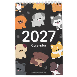 Calendrier 2027 Chiots