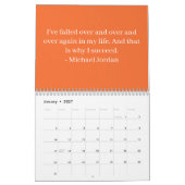 Calendrier 2027 Citations de motivation Basketball (Jan 2027)
