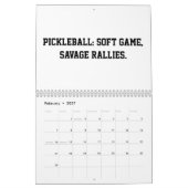 Calendrier 2027 Citations drôles de Pickleball Pic (Feb 2027)