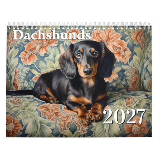 Calendrier 2027 Dachshunds (Protection)