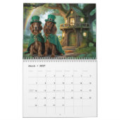 Calendrier 2027 de chien Setter Irlandais (Mar 2027)