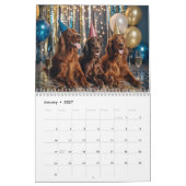 Calendrier 2027 de chien Setter Irlandais (Jan 2027)