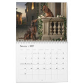 Calendrier 2027 de chien Setter Irlandais (Feb 2027)