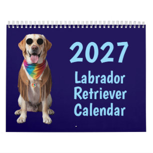 Calendrier 2027 de chiens Labrador Retriever