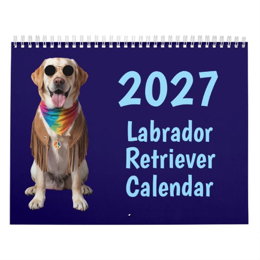 Calendrier 2027 de chiens Labrador Retriever (Protection)