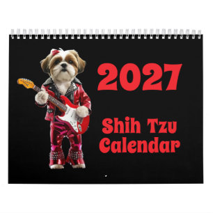 Calendrier 2027 de chiens Shih Tzu
