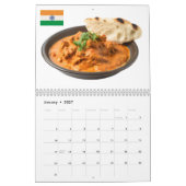 Calendrier 2027 de la nourriture du monde entier (Jan 2027)