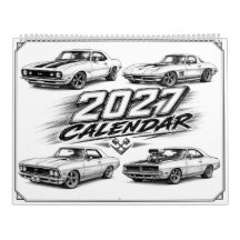 Calendrier 2027 de Muscle Car Hot Rod