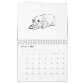 Calendrier 2027 du Teckel à poil dur (Jan 2027)