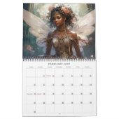 Calendrier 2027 Fées 9 Art Fantastique Noir (Feb 2027)