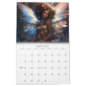 Calendrier 2027 Fées 9 Art Fantastique Noir (Mar 2027)