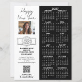 Calendrier 2027 Feuille complète - logo, Code QR, (Devant)