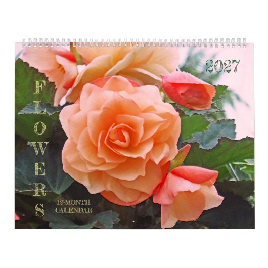 CALENDRIER 2027 / "FLEURS" (Protection)