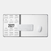 Calendrier 2027, Frette Grecque, Noir sur Blanc (Clavier et souris)