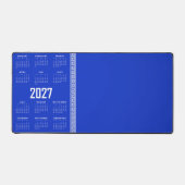 Calendrier 2027, Frise grecque, Blanc sur bleu gre (Recto)