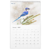 Calendrier 2027 Oiseaux chanteurs de Hudson Valley | Photogra (Jan 2027)