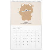 Calendrier 2027 Ours Musicien (Mar 2027)