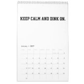 Calendrier 2027 Pickleball Citations Drôles Dink P (Jan 2027)