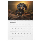 Calendrier 2027 pour les Dachshunds (Jan 2027)