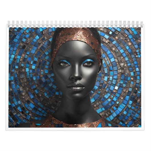 calendrier 2027 sur 12 mois représentant des femme (Protection)