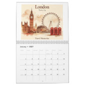 calendrier 2027 sur le thème de Londres (Jan 2027)