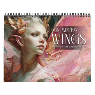 Calendrier 2027 Sur les ailes peintes 2 Fées Anges Art Fantas