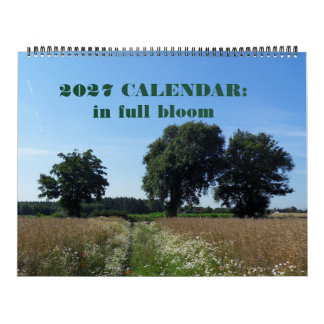 Calendrier 2027 : une année en fleurs