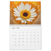 Calendrier 202x année avec fleurs de vanille (Mar 2026)