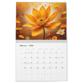 Calendrier 202x année avec fleurs de vanille (Feb 2026)