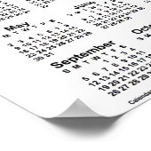 Calendrier 2032 Nebraska Sandhills par Janz Poster (Coin)