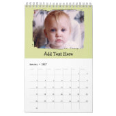 Calendrier 20 photo personalized text Calendar (Jan 2027)