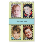 Calendrier 20 photo personalized text Calendar (Protection)