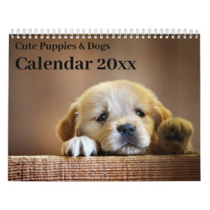 Calendrier 20xx - Chiens et chiots mignons