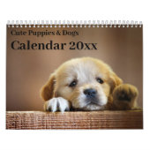 Calendrier 20xx - Chiens et chiots mignons (Protection)