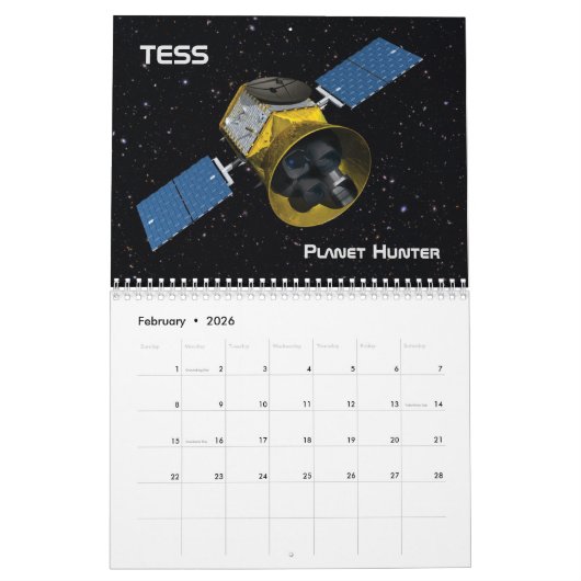 Calendrier 20xx Spacecraft (Feb 2026)