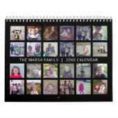 Calendrier 24 Collage de photos - 2 par mois - Dates Notes Ob (Protection)