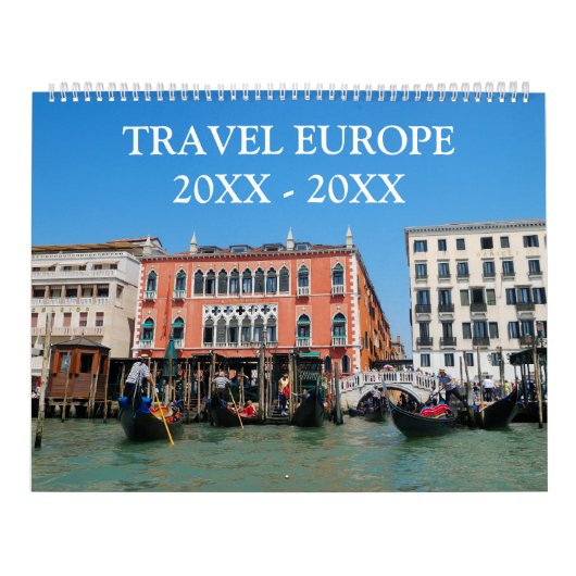 Calendrier 24 mois Travel Europe (Protection)