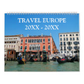 Calendrier 24 mois Travel Europe (Protection)
