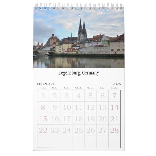 Calendrier 24 mois Travel Europe (Feb 2026)